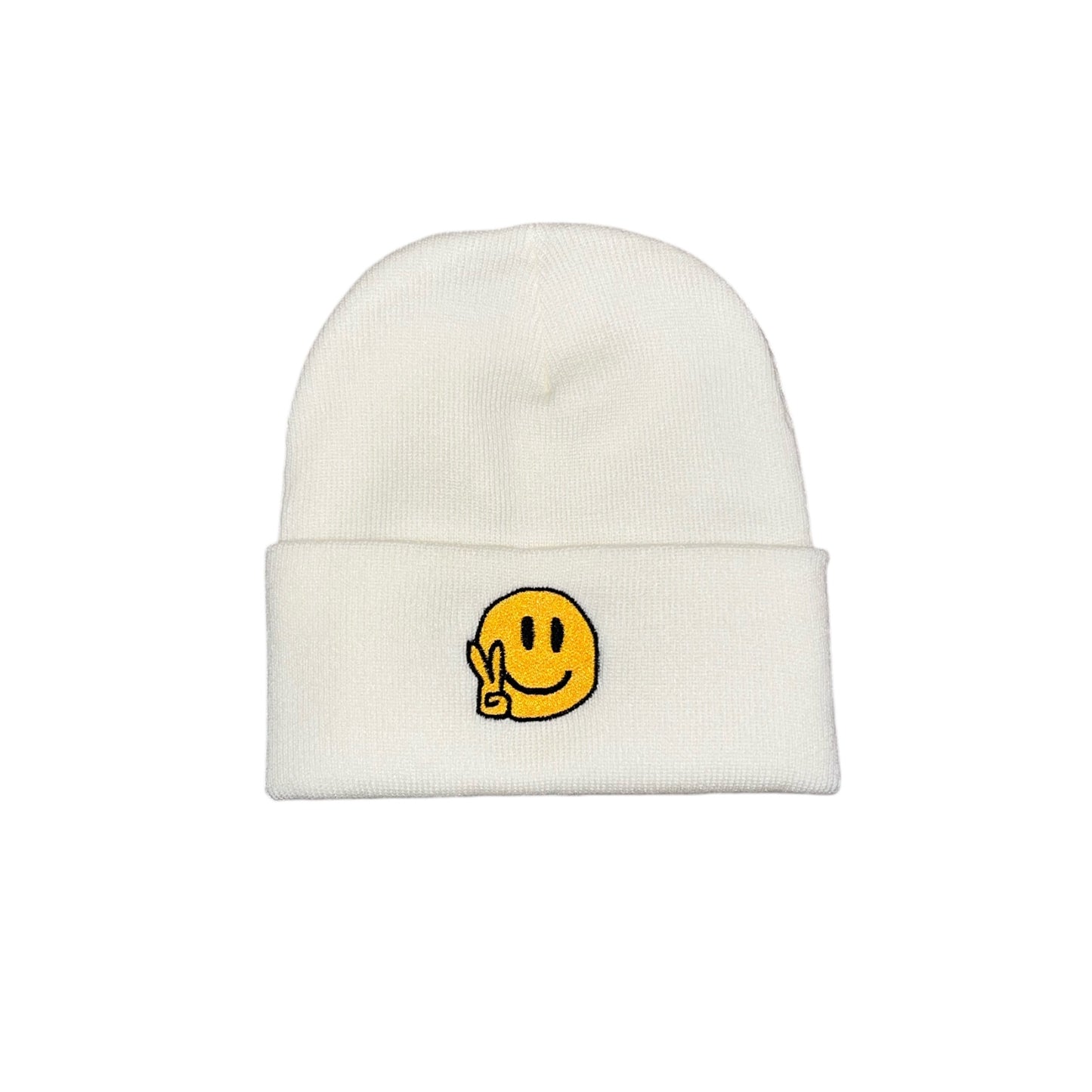 Happy Beanie - White