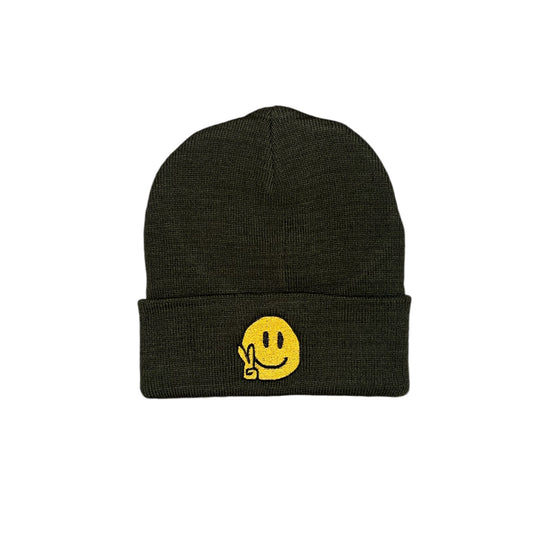 Happy Beanie - Olive Green